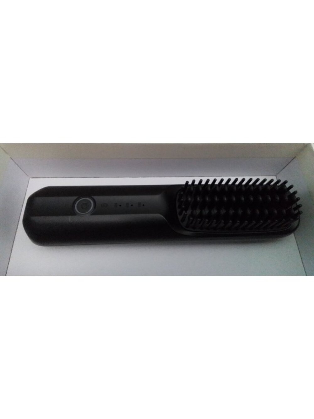 Portable Hair Straightening Brush for Women-Rechargeable & Cordless Black